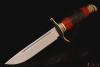 Финка НКВД, клинок 95х18, рукоять карельская береза (чёрная/янтарная). 